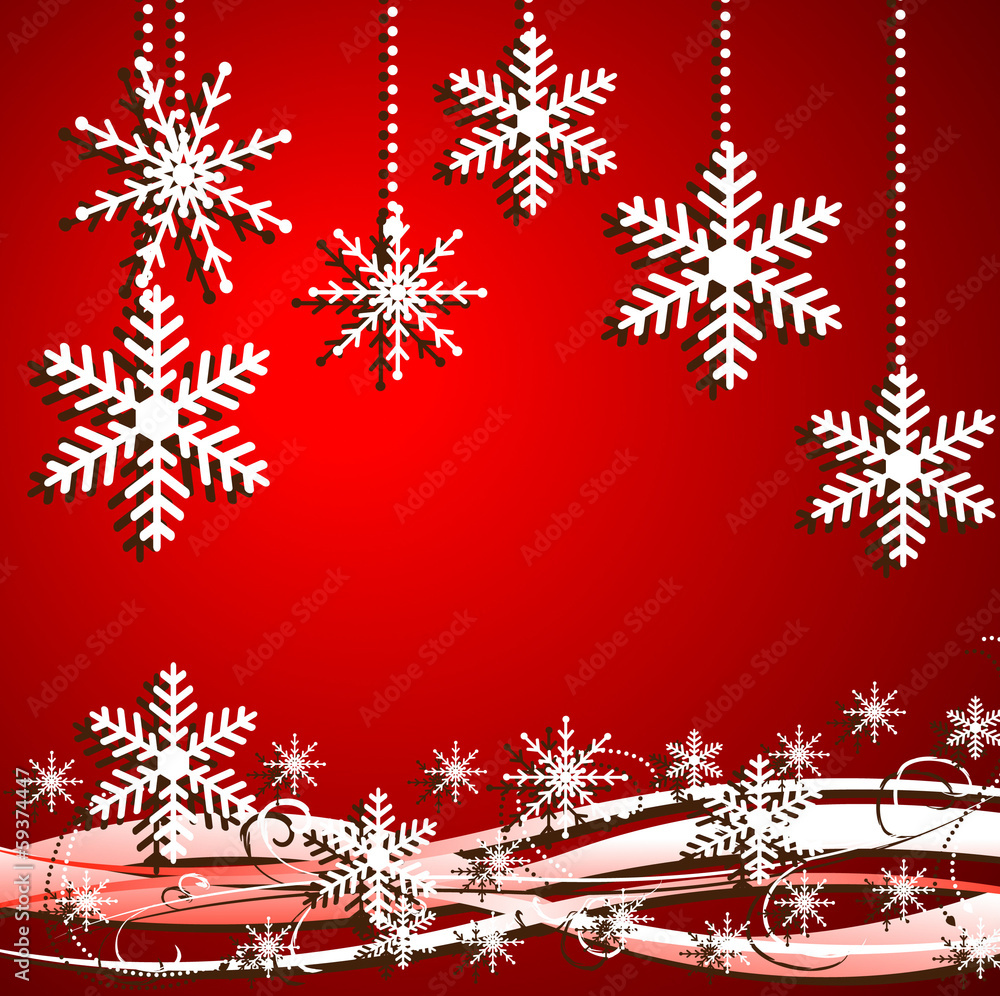 festive christmas background with snowflakes festive christmas background with snowflakes