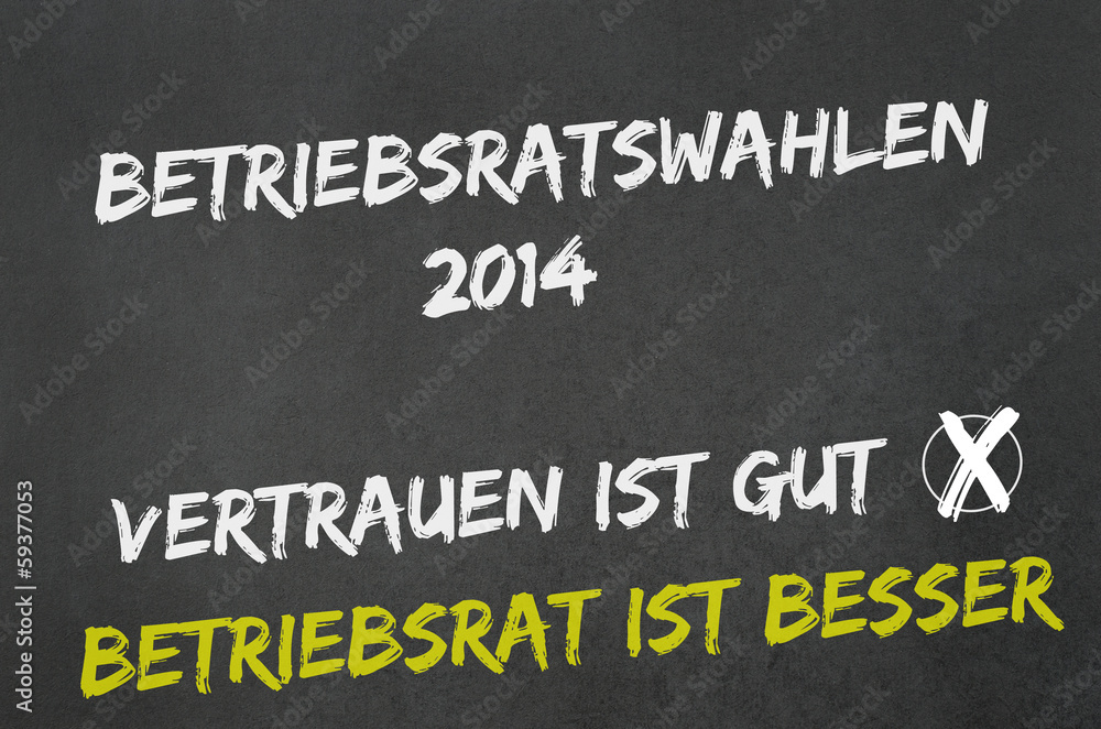 Fototapeta premium Betriebsratswahl 2014