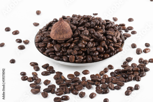 coffee on the white background
