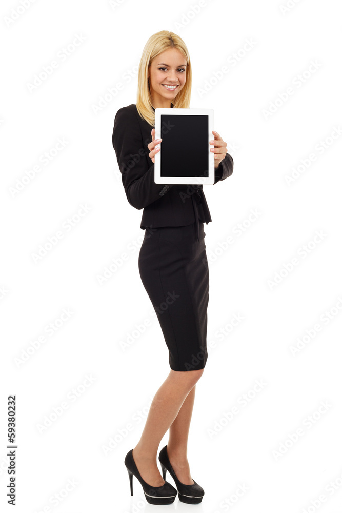 Businesswoman holding Digital Tablet Businesswoman holding Digital Tablet