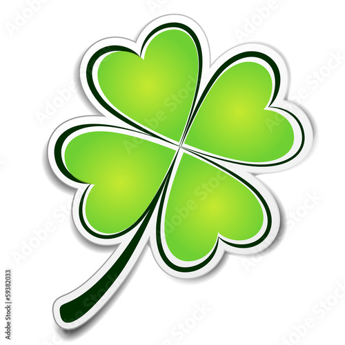 Clover sticker