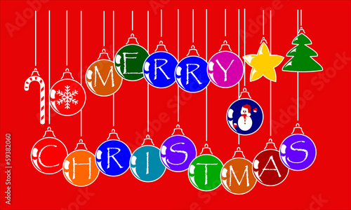 merry christmas balls
