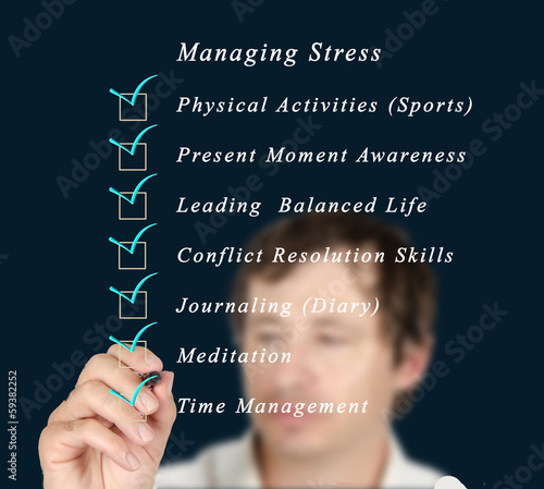 Managing stress photo