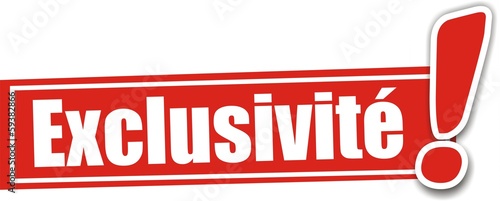 étiquette exclusivité