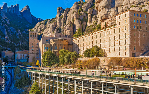 Montserrat monastery near Barcelona, Spain