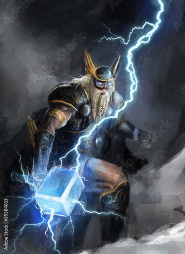 god of lightning thor photo
