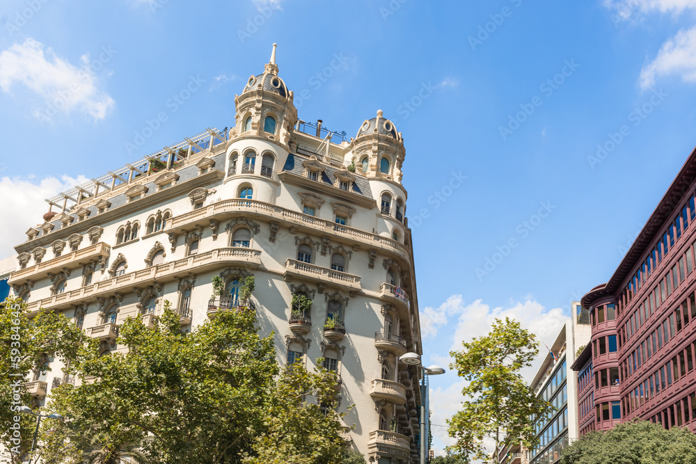 Buildings in Barcelona, Spain