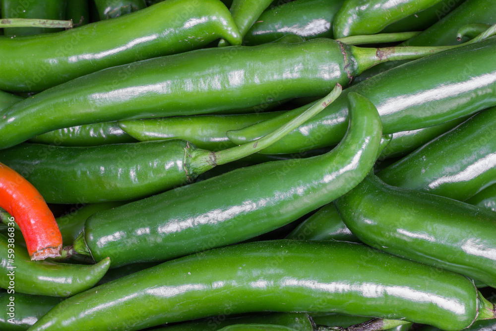 Peppers fresh from the farm ready to cook