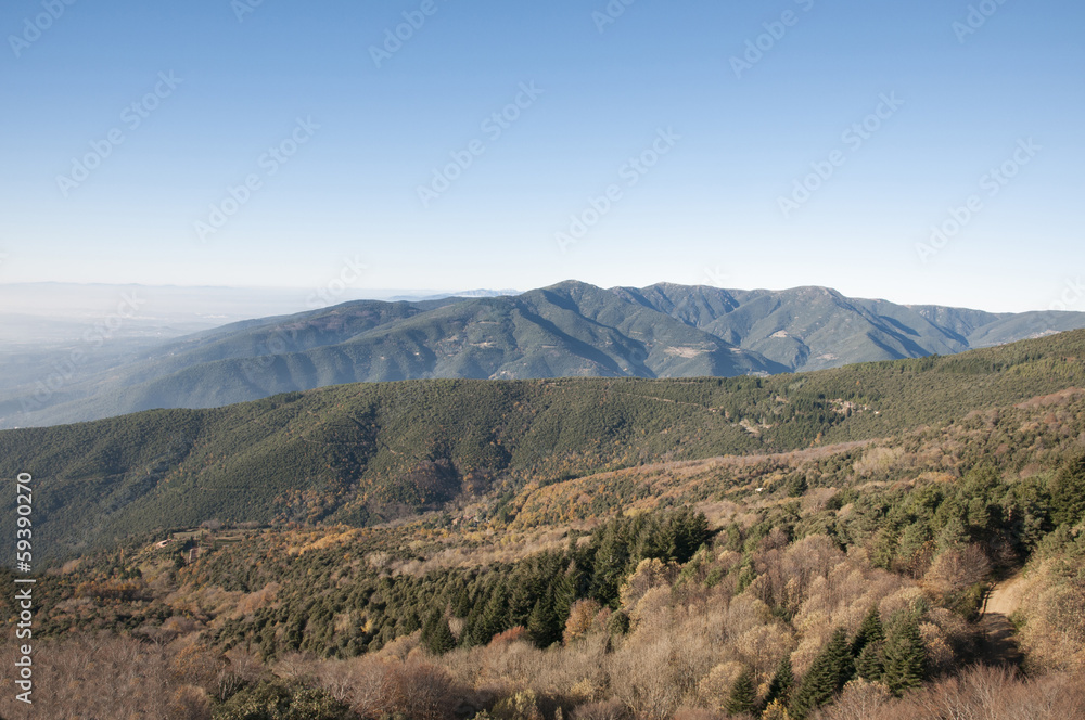 Montseny mountains in Barcelona