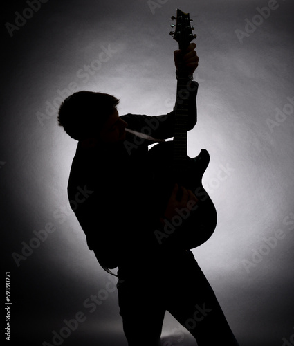 Photography Guitarist silhouette