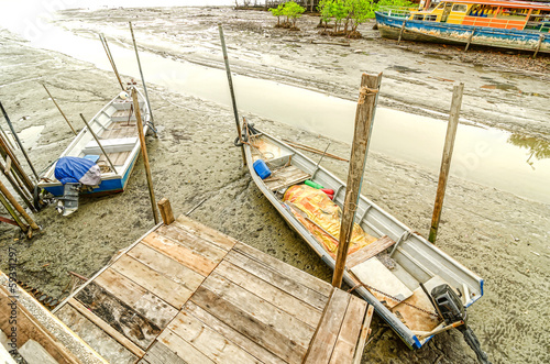 Wallpaper Mural Boat at jetty Torontodigital.ca