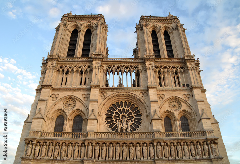 Notre Dame Cathedral in Paris, France