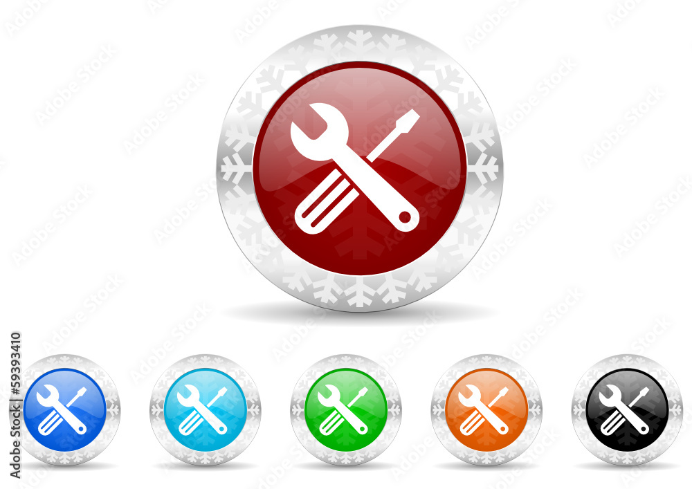 tools icon christmas vector set tools icon christmas vector set
