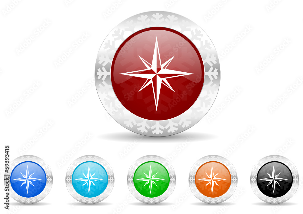 shopping icon christmas vector set shopping icon christmas vector set