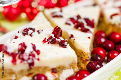 Εκτύπωση καμβά Cranberry bliss bar