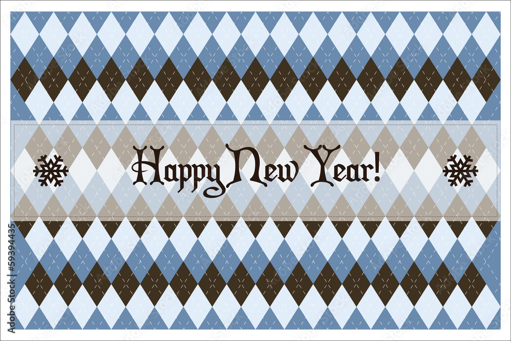 Fototapeta premium New year greetings card
