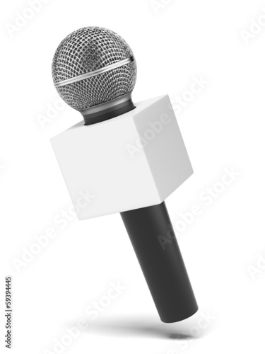 microphone with copy space box