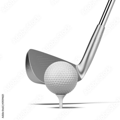 ball and golf club