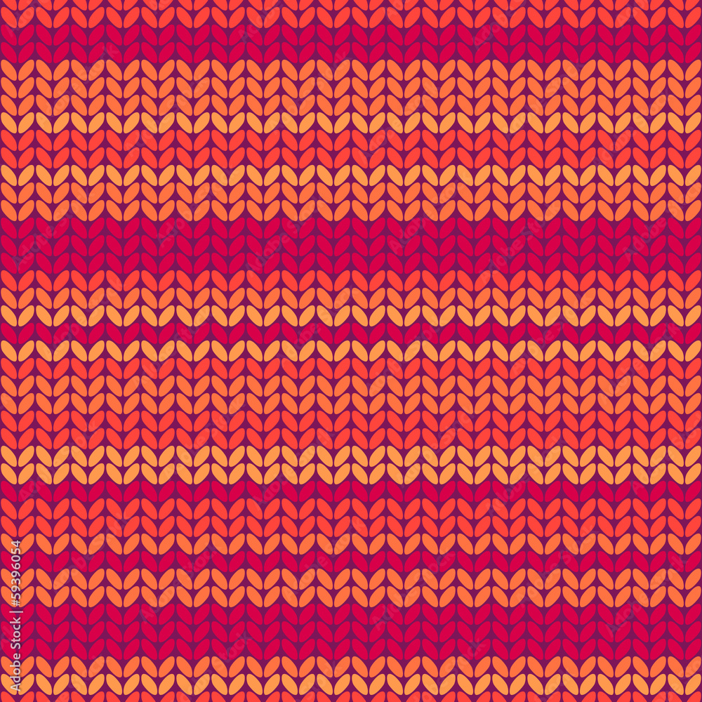 Illustration seamless knitted pattern.