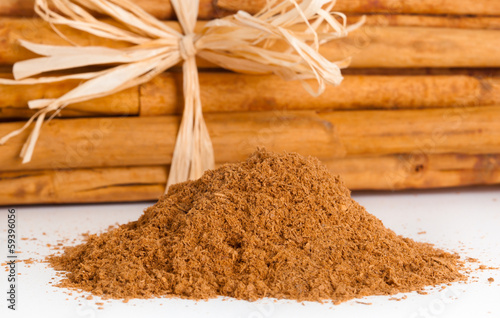 Sticks and ground ceylon cinnamon