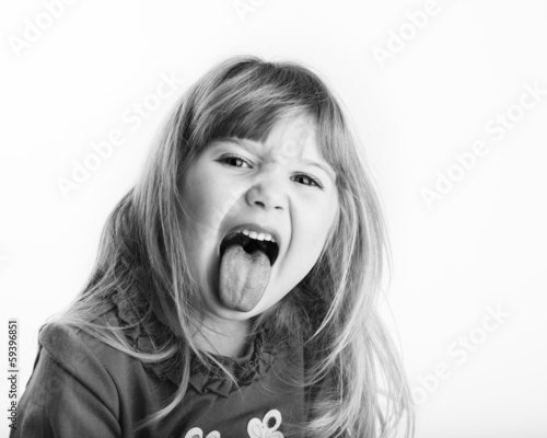 Принти на полотні Girl with Tongue out