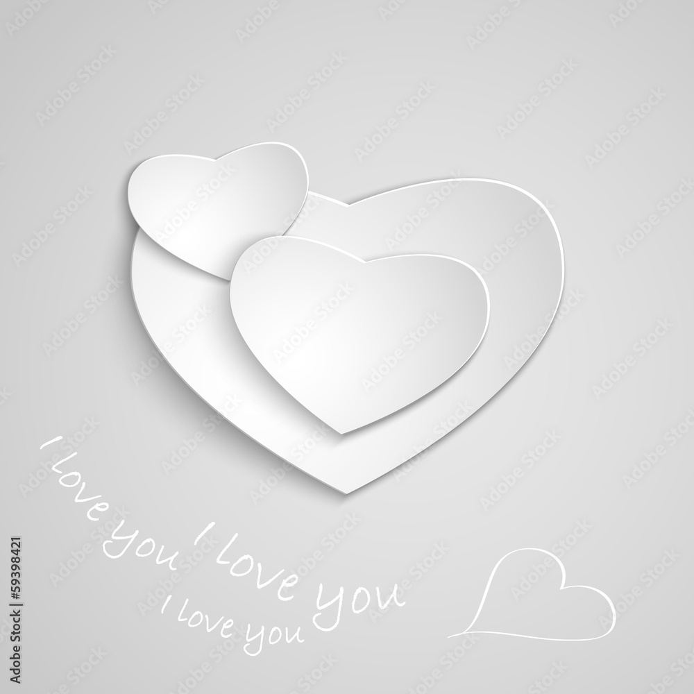 Valentine's day card, vector eps 10