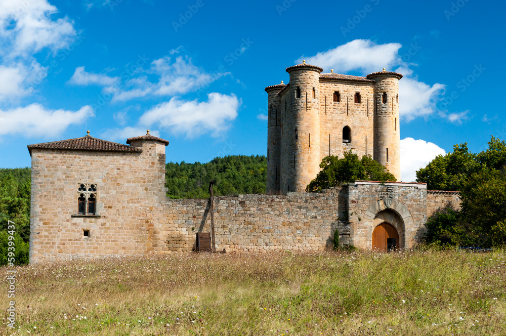 Chateau de Arques tower and walls