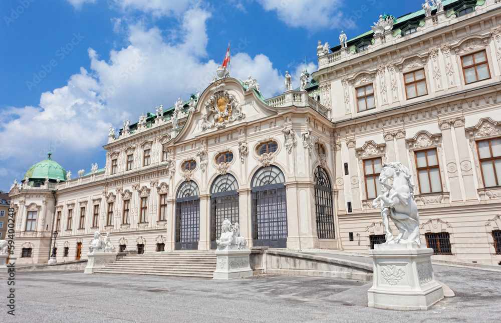 Fototapeta premium Belvedere palace in Vienna, Austria
