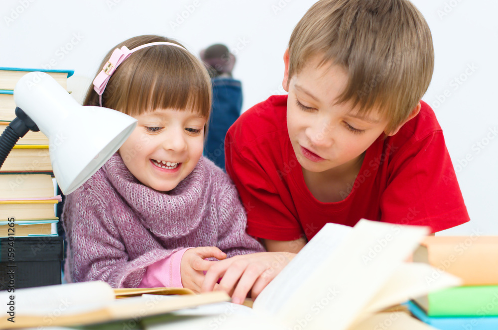 Kids reading Kids reading