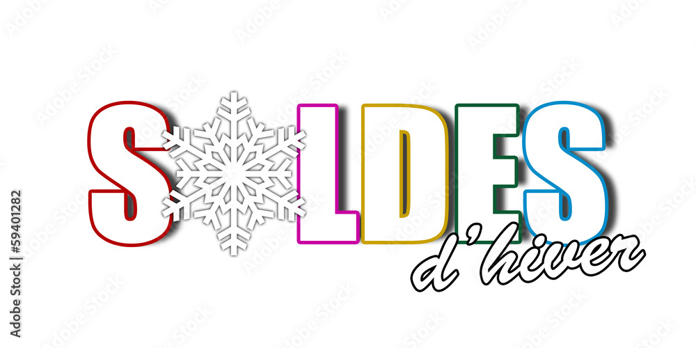 Fototapeta premium Soldes d'hiver