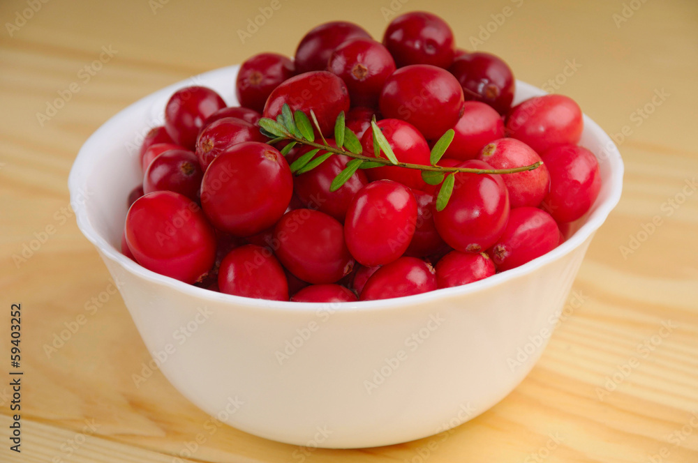 Ripe cranberries Ripe cranberries