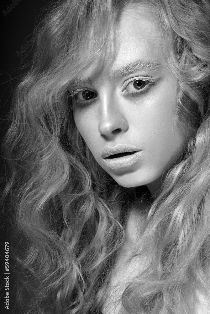 Fototapeta premium close up model face make up portrait