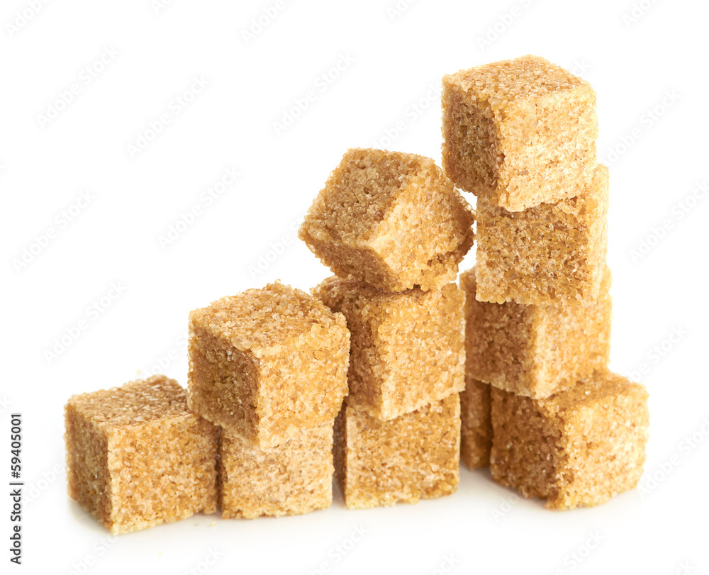 Brown cane sugar cubes Brown cane sugar cubes