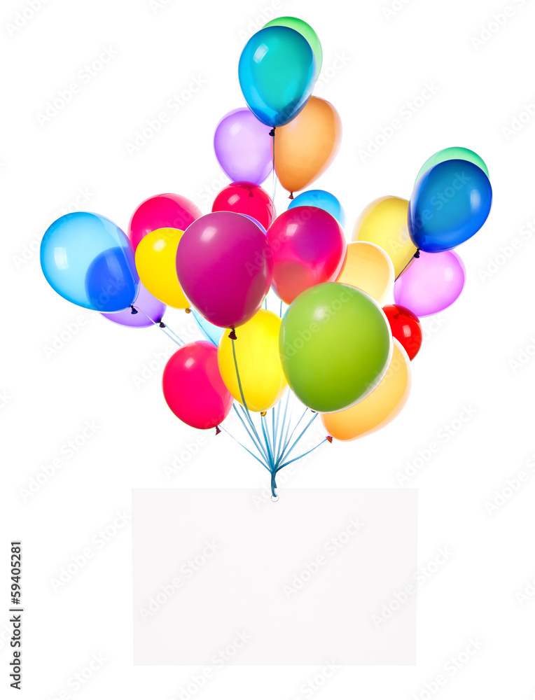 Holiday banners with colorful balloons Holiday banners with colorful balloons