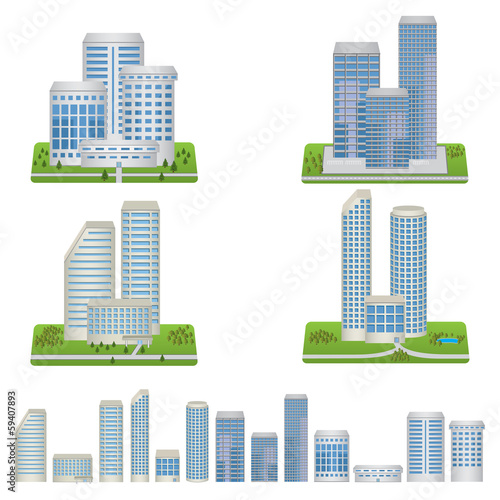 Vector Buildings Set