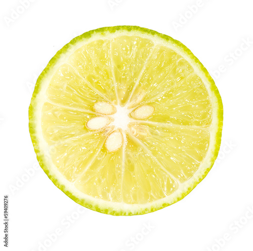 lime is isolated on a white background.