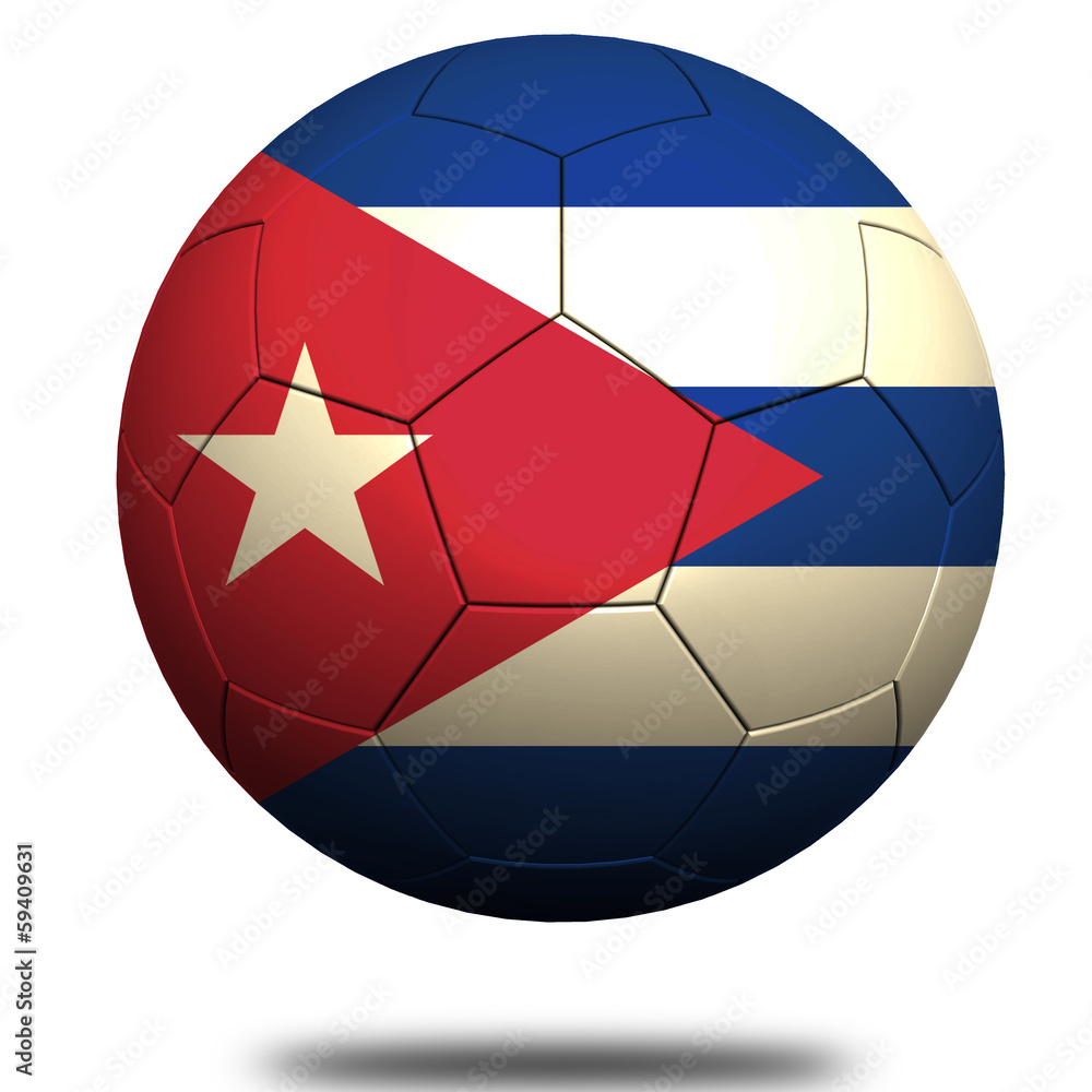 Naklejka premium Cuba soccer