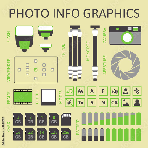 Photo infographics set, part one