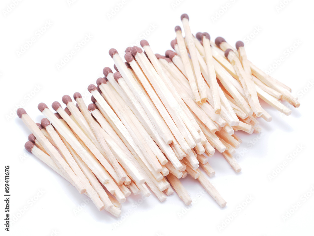 matches on a white background matches on a white background