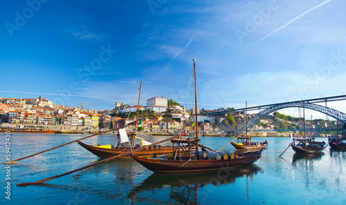 Ancient Boat in Oporto, in which was used to transport the Port
