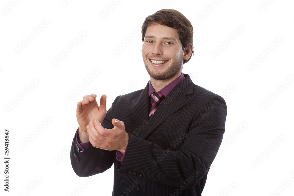 Man gesturing Man gesturing
