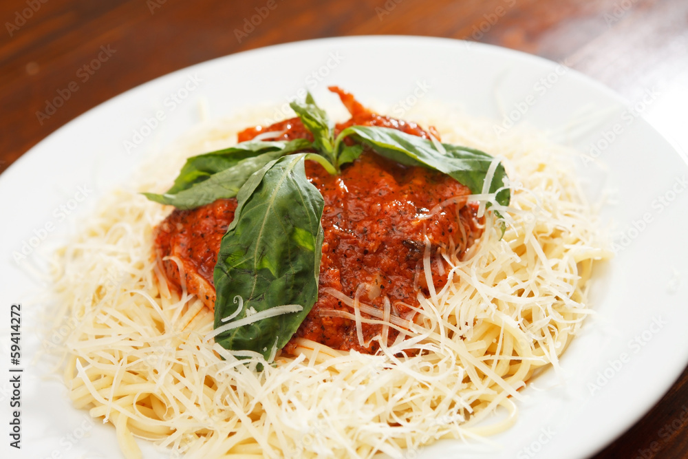 Pasta with meat sauce Pasta with meat sauce