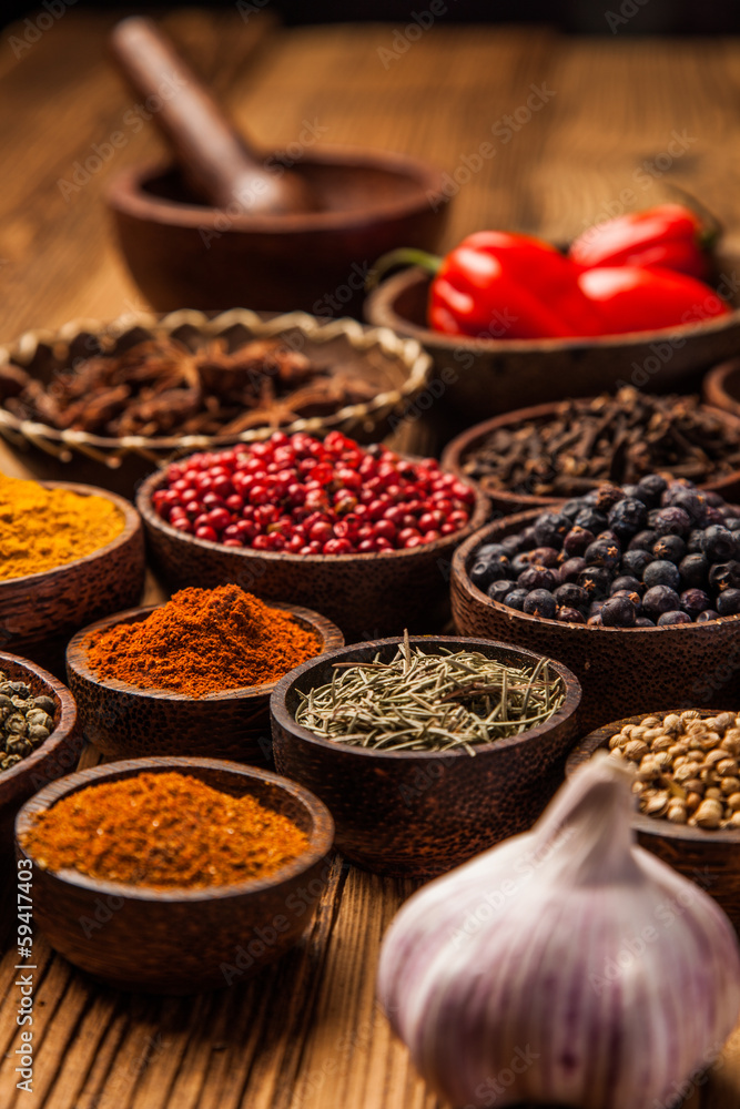 A selection of spices A selection of spices