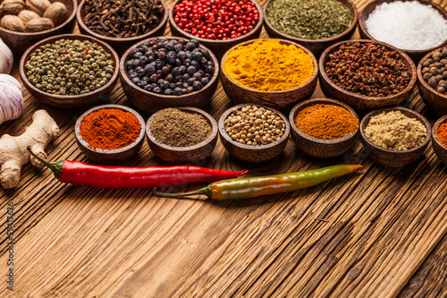 Fototapeta Naklejka Na Ścianę i Meble -  A selection of spices