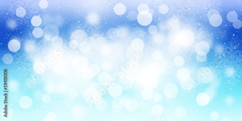 Blurred bokeh christmas background