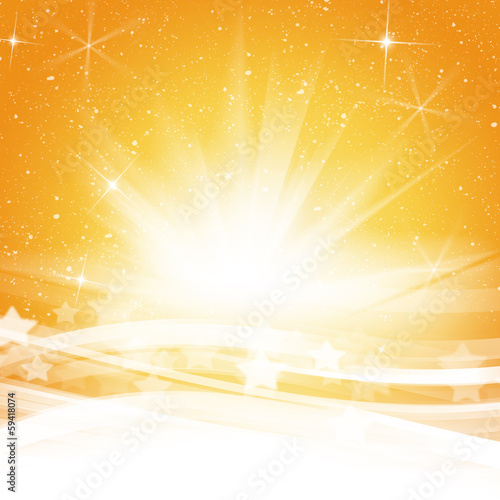 Abstract yellow wave background
