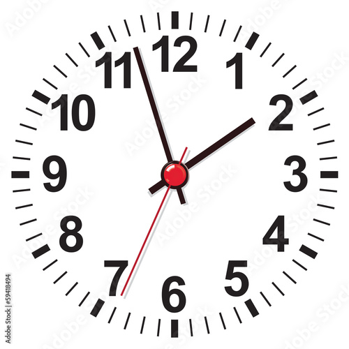 Clock face. Vector illustration