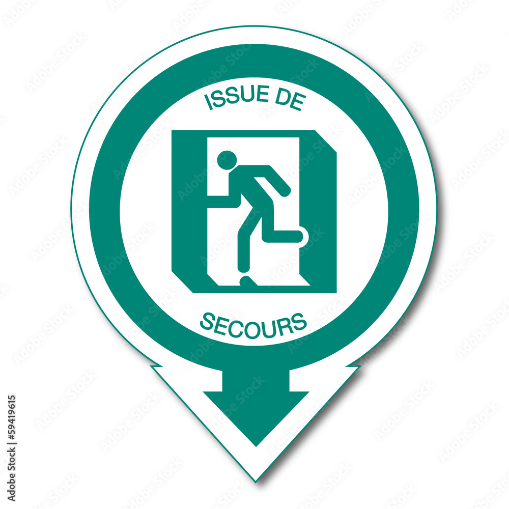 Panneau Issue de Secours. Panneau Issue de Secours.
