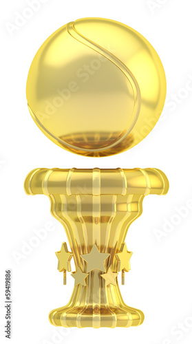 Award tennis sport trophy cup