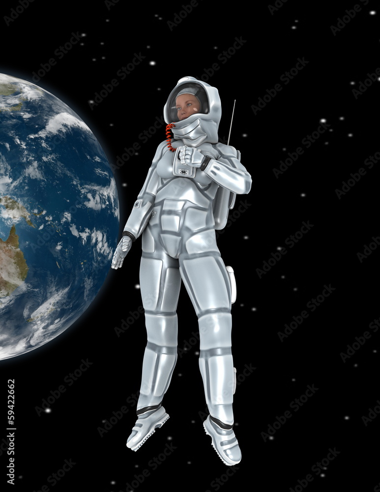 Naklejka premium 宇宙飛行士